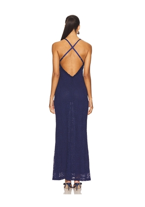 Runaway The Label Tasmin Maxi Dress in Navy. Size M. Also in XS, S, L, XL.