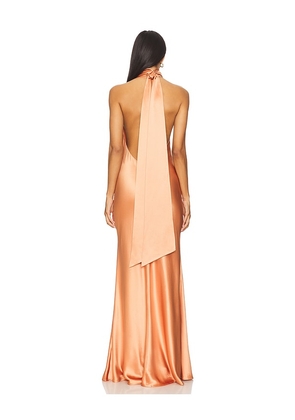 SAU LEE Penelope Gown in Rust. Size 12. Also in 6.