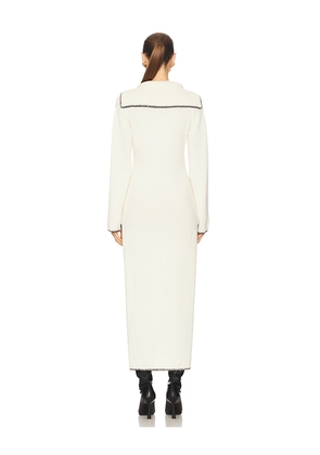 SEVEN WONDERS Ivana Sleeved Maxi Dress in Cream. Size S. Also in XS, M.
