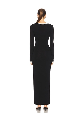 SEVEN WONDERS Milenia Sleeved Maxi Dress in Black. Size M. Also in S, XS, L.