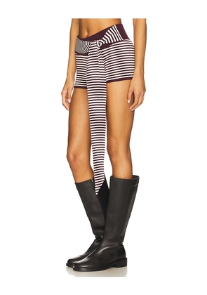 SEVEN WONDERS Mischief Hot Short in Wine. Size M. Also in S, XS, L, XL.