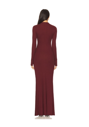 SEVEN WONDERS Petra Sleeved Maxi Dress in Burgundy. Size S. Also in XS.