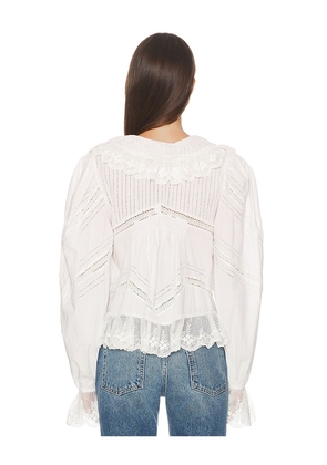 Scarlett Poppies Rosalia Top in White. Size M. Also in L.