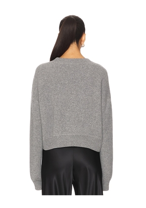 Soft Goat Double Faced Crewneck Pullover in Grey. Size M. Also in L.