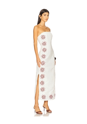 The Wolf Gang Sueno Strapless Maxi Dress in Ivory. Size M. Also in XL.