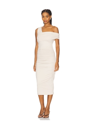Susana Monaco One Arm One Shoulder Dress in Ivory. Size M. Also in S, XS.