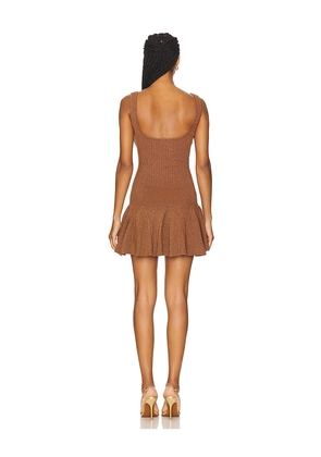 retrofete Matson Knit Dress in Brown. Size M. Also in S, L, XL.