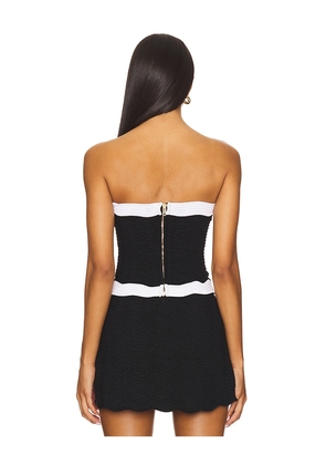 retrofete Hart Knit Top in Black. Size M. Also in S, L, XL.
