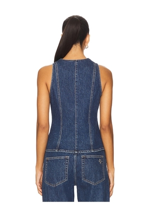 Show Me Your Mumu Midland Vest Top in Blue. Size S. Also in XS, M.
