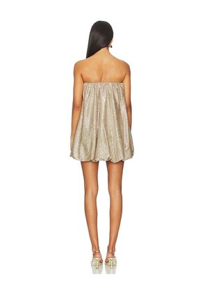 Show Me Your Mumu Beverly Bubble Dress in Metallic Gold. Size M. Also in XS.