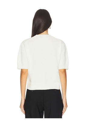 Theory Crop Tee in Ivory. Size M. Also in S, L.