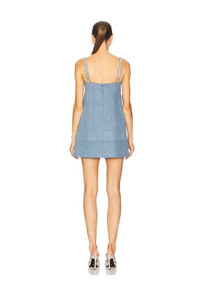 retrofete Elin Denim Dress in Blue. Size M. Also in XS, S.