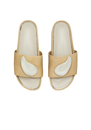 Tory Burch Patos Platform Slide in Brown. Size 10.5. Also in 6, 5.5, 6.5, 7, 7.5, 9.5.