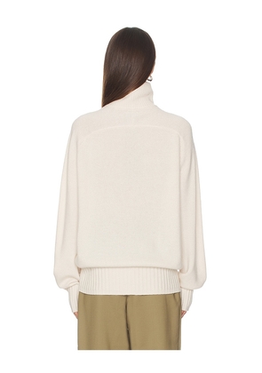 SRG Fayy Cashmere Turtleneck Sweater in Cream. Size S. Also in XS, M.