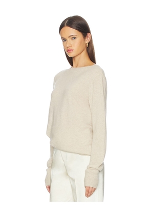 SRG Sarriah Cashmere Sweater in Beige. Size L. Also in XS, S, M.