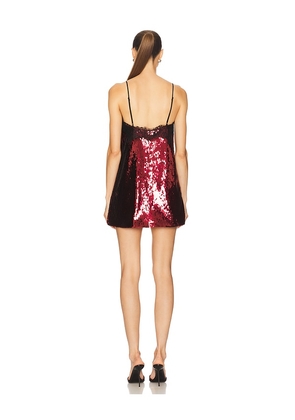 retrofete Olive Sequin Dress in Red. Size L. Also in M.