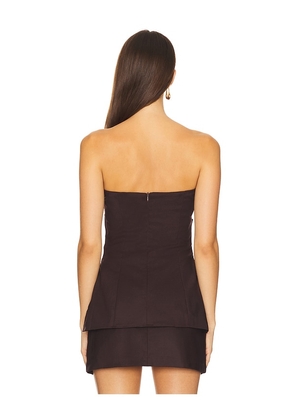 SNDYS Mimi Longline Top in Chocolate. Size M. Also in XXS, XS, S, L, XL.