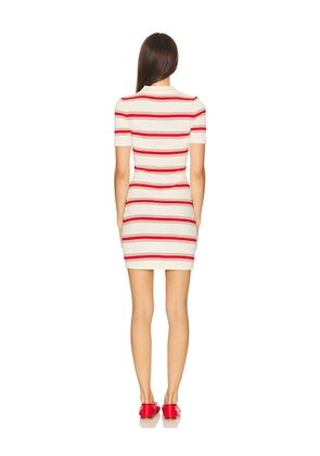 SEROYA Liev Knit Mini Dress in Cream. Size S. Also in XS, M.