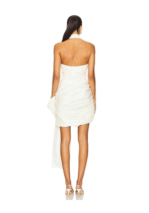 ROTATE Satin Bow Dress in Ivory. Size 38. Also in 44.