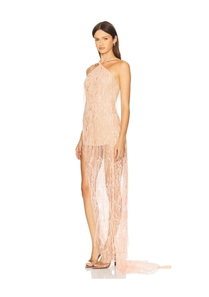 Sketch-Y Aurora Gown in Peach. Size S. Also in M.