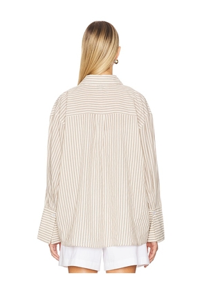 SNDYS Zether Shirt in Tan. Size M. Also in S.