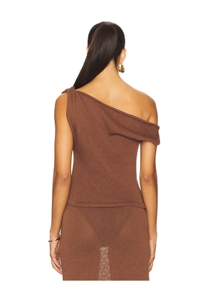SNDYS Cali Top in Chocolate. Size M. Also in XS, S, L, XL, XXL.