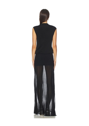 SRG Charmain Blouson Dress in Black. Size M. Also in XXS, XS, S, L, XL.