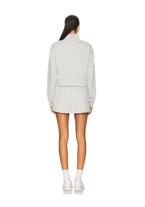 superdown Jenice Quarter Zip Dress in Grey. Size S. Also in XS, M, XL.