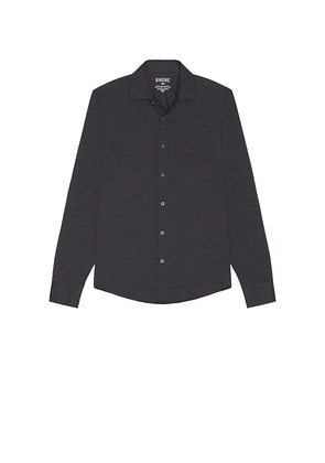 Rhone Semi Spread Collar Commuter Shirt in Grey. Size M. Also in S.