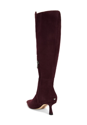 Sam Edelman Taylin Wide Calf Boot in Purple. Size 6. Also in 6.5, 7, 7.5, 8, 8.5, 9.