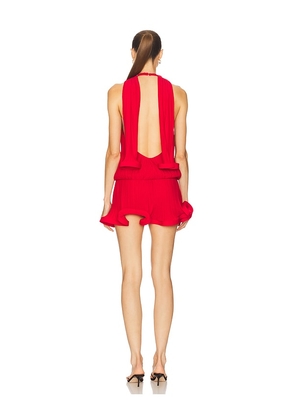 Rowen Rose x REVOLVE Abito Dress in Red. Size 38/4. Also in 40/6, 42/8.
