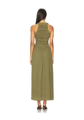 SOVERE Rua Dress in Olive. Size M. Also in XS, S, XL.