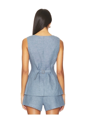Posse Thea Vest in Blue. Size M. Also in L.