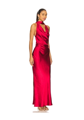 SNDYS Rosanna Maxi Dress in Red. Size M. Also in L, S, XL, XS, XXL, XXS.