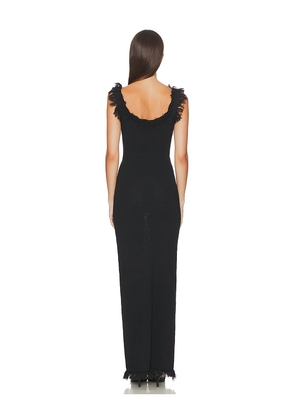 SNDYS Skyler Maxi Dress in Black. Size M. Also in S, XXL.