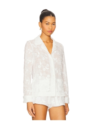 SIEDRES Lesa Shirt in White. Size 34. Also in 38, 40, 42.