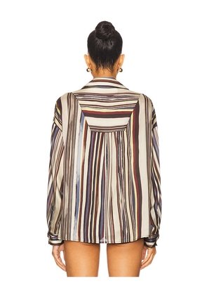 SIEDRES Monina Shirt in Brown. Size 36. Also in 38, 40, 42.