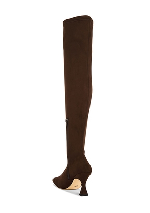 Tony Bianco Fancy Over The Knee Boot in Chocolate. Size 6. Also in 5.5, 6.5, 7, 7.5, 9.