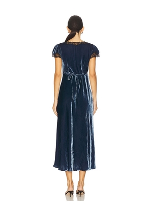 RIXO Clarice Dress in Blue. Size S. Also in XXS, XS.