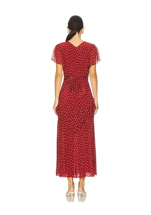 RIXO Evie Dress in Red. Size XS. Also in XXS.