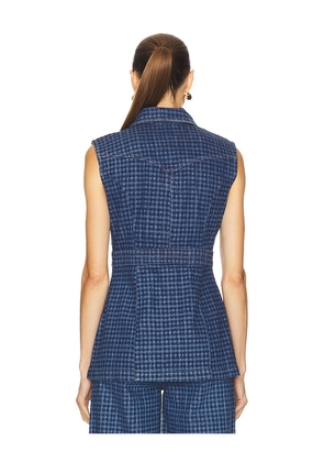 Seventy + Mochi Ani Vest in Blue. Size M. Also in XS, S, XL.