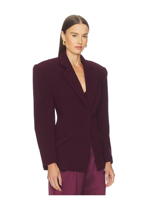 SANS FAFF Bea Blazer in Burgundy. Size S. Also in M, XS.