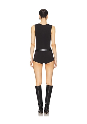 superdown Stasia Romper in Black. Size M. Also in XS, L, XL.