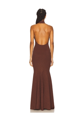 retrofete Kimbra Knit Dress in Brown. Size M. Also in S, L, XL.