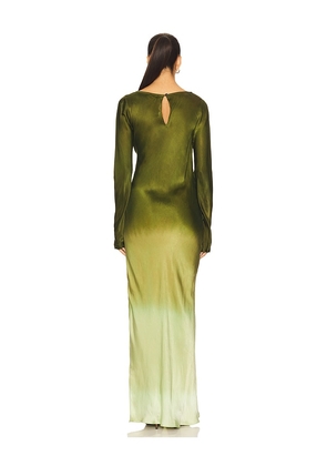 SWF Fluid Drape Maxi Dress in Olive. Size M. Also in S, XS, L.