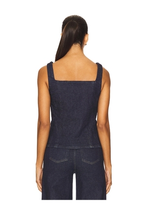 SPANX Denim Vest in Blue. Size M. Also in XS, S, L.