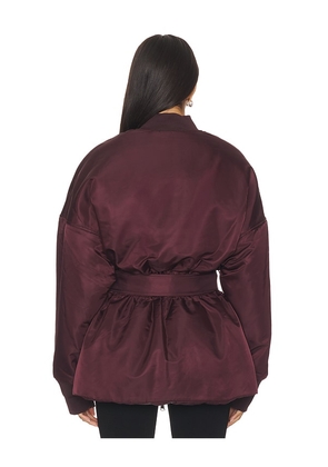 Ronny Kobo Norell Jacket in Wine. Size S. Also in XS, M.