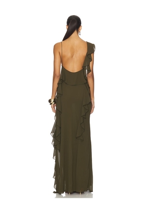 Ronny Kobo Olivialle Dress in Dark Green. Size M. Also in XS, S.