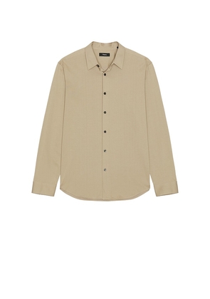 Theory Sylvain Structure Knit Shirt in Grey. Size S. Also in XXL/2X.