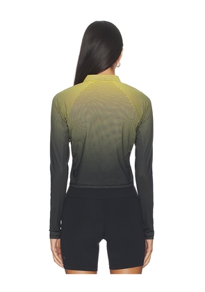 Polo Ralph Lauren Graphic Cropped Quarter Zip Sweatshirt in Green. Size M. Also in S.